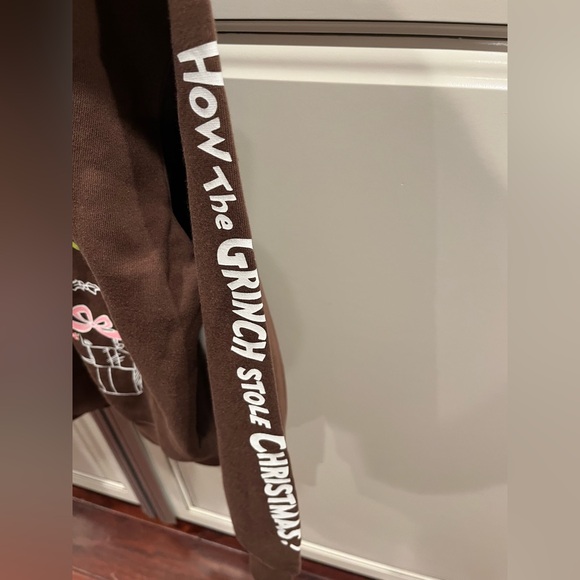 Hybrid Apparel Brown How the Grinch Stole Christmas Crewneck Sweater - Picture 3 of 4